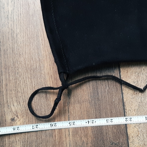 COPY - CATHERINE MALANDRINO black BOOTS PEARL HEEL. 25" shaft height - Picture 10 of 15